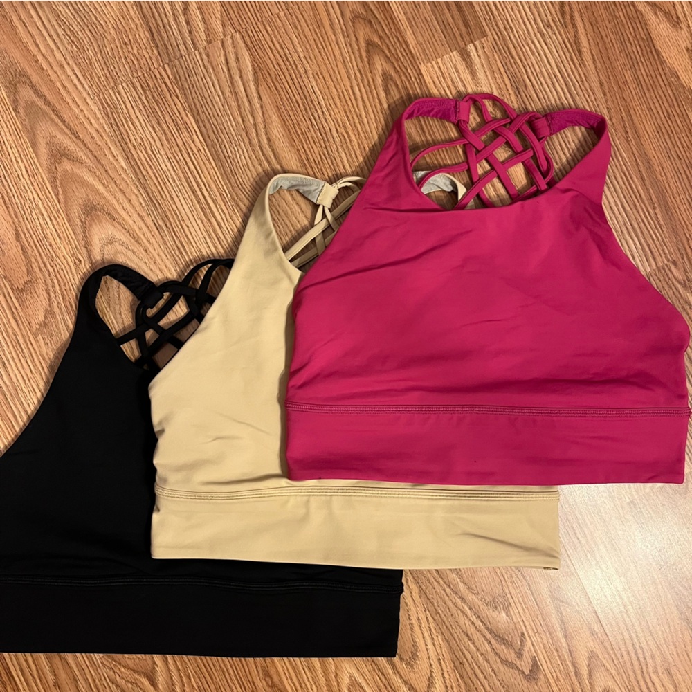 Lululemon Free to Be High-Neck Longline Bra bundle